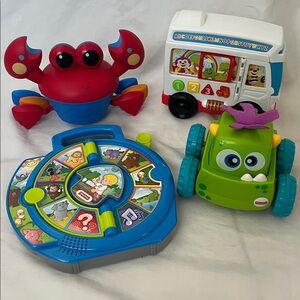Fisher-Price Learn Around Town/ Little People See and Say/Monster Truck/ Crab